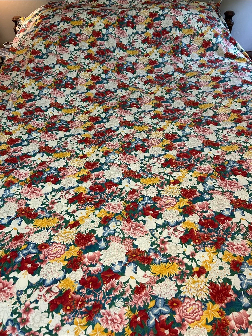 Vintage Ralph Lauren Thousand Flowers King Duvet Cover Rare Like New one Owner